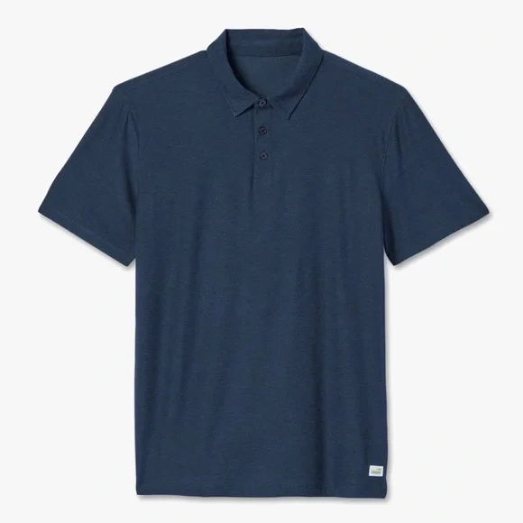 Vuori Polo Shirt Mens XL/2XL Blue Strato Tech Performance Golf Athletic V188 - Picture 7 of 7